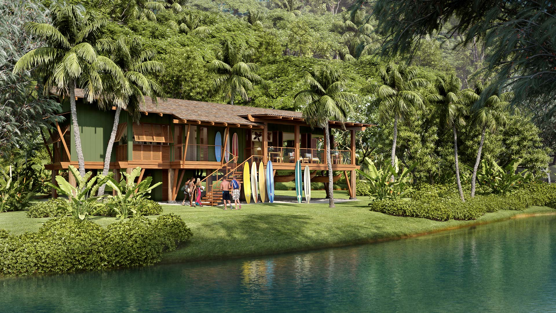 Anini Beach residence rendering, Kauai, Hawaii