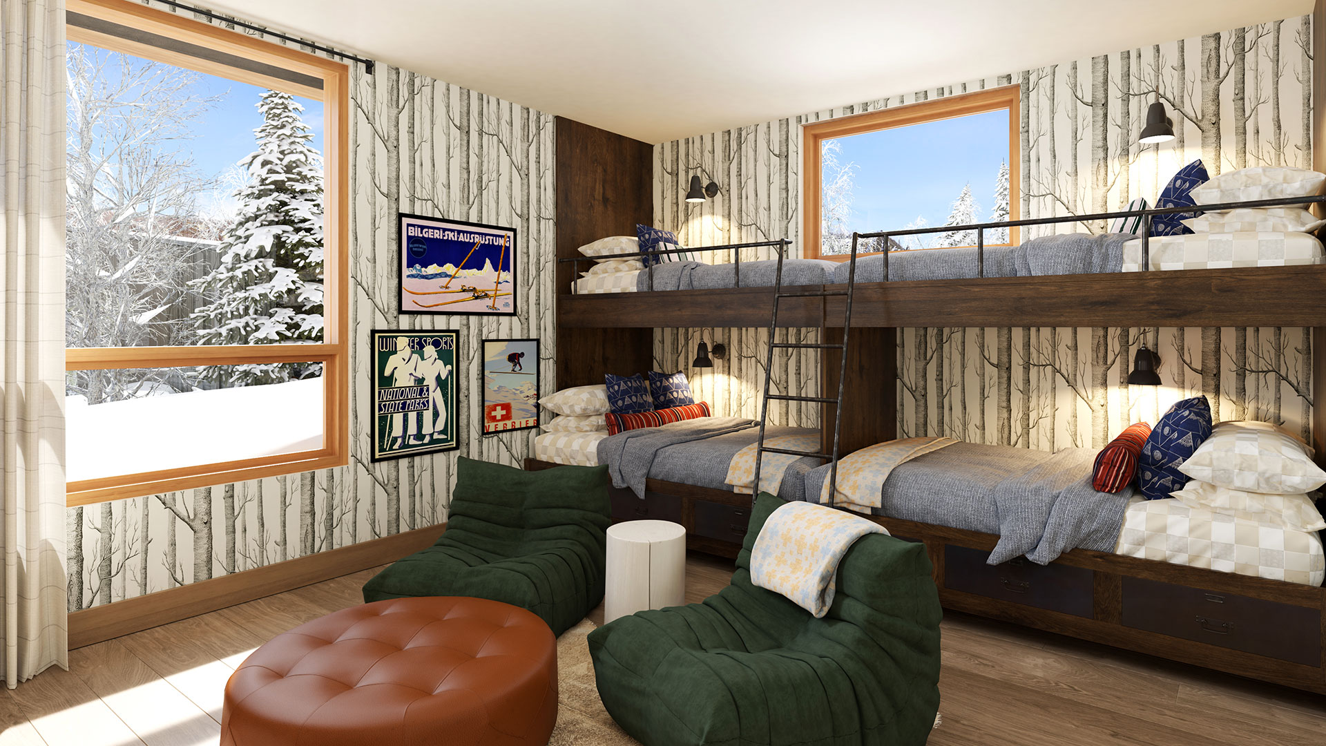 Bend modern home rendering, Oregon