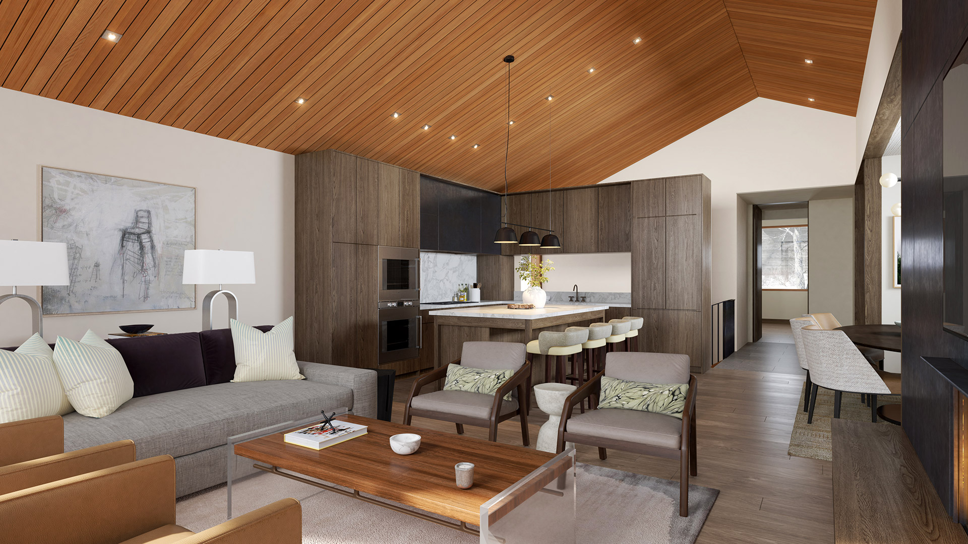 Bend luxury residence rendering, Oregon