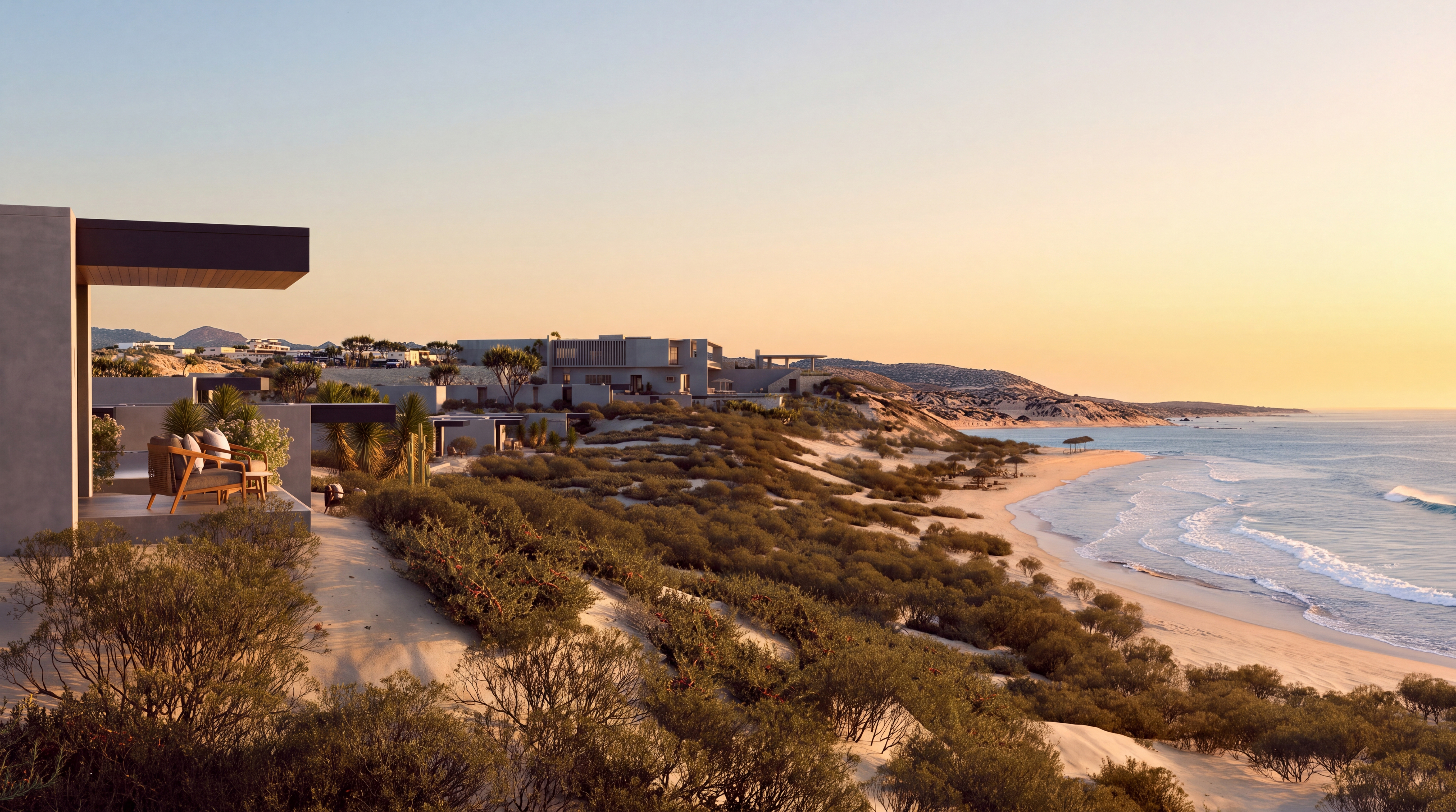 Destera coastline rendering, East Cape, Mexico