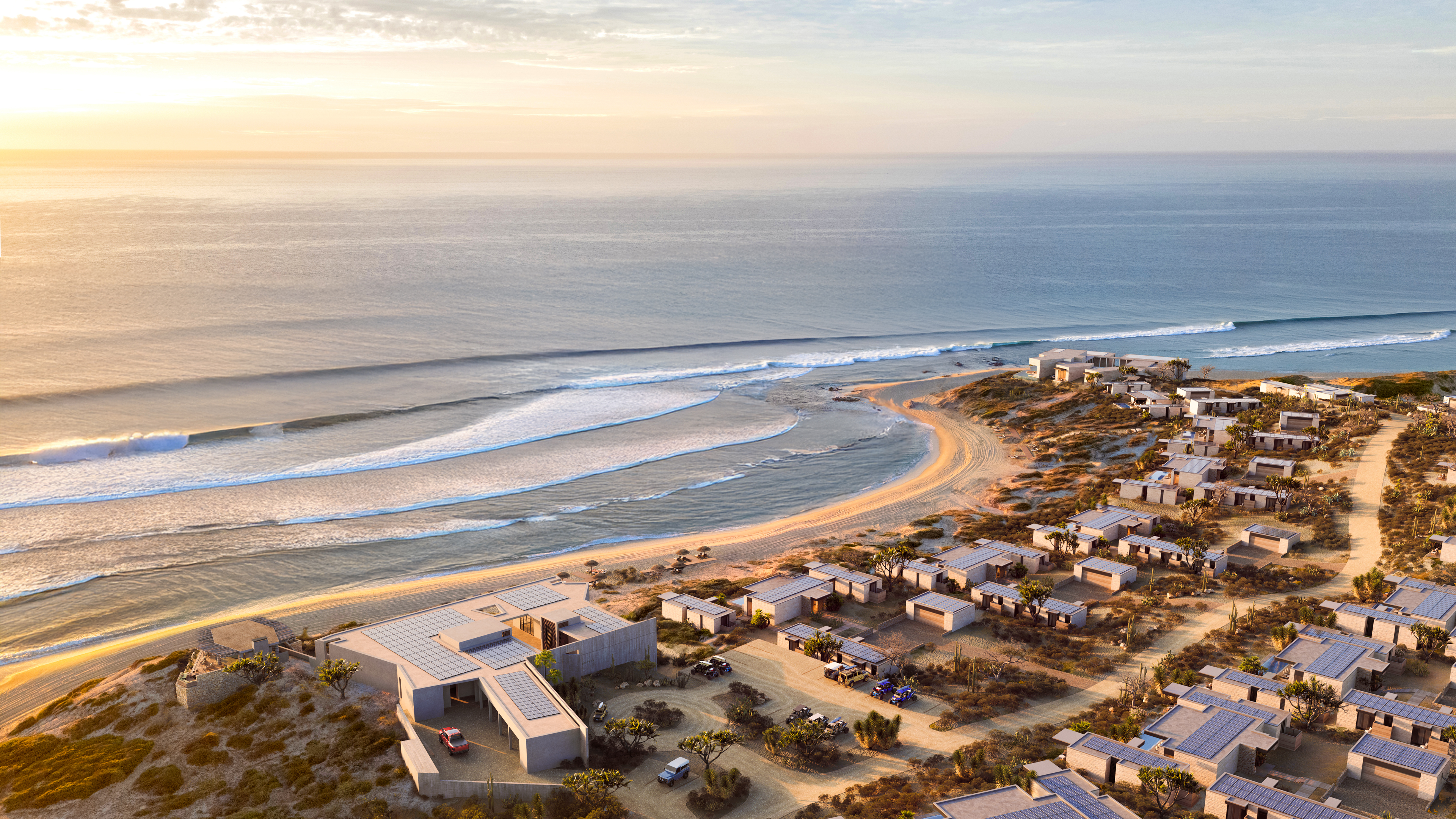 Aerial rendering of Destera on the East Cape of Cabo San Lucas, Mexico