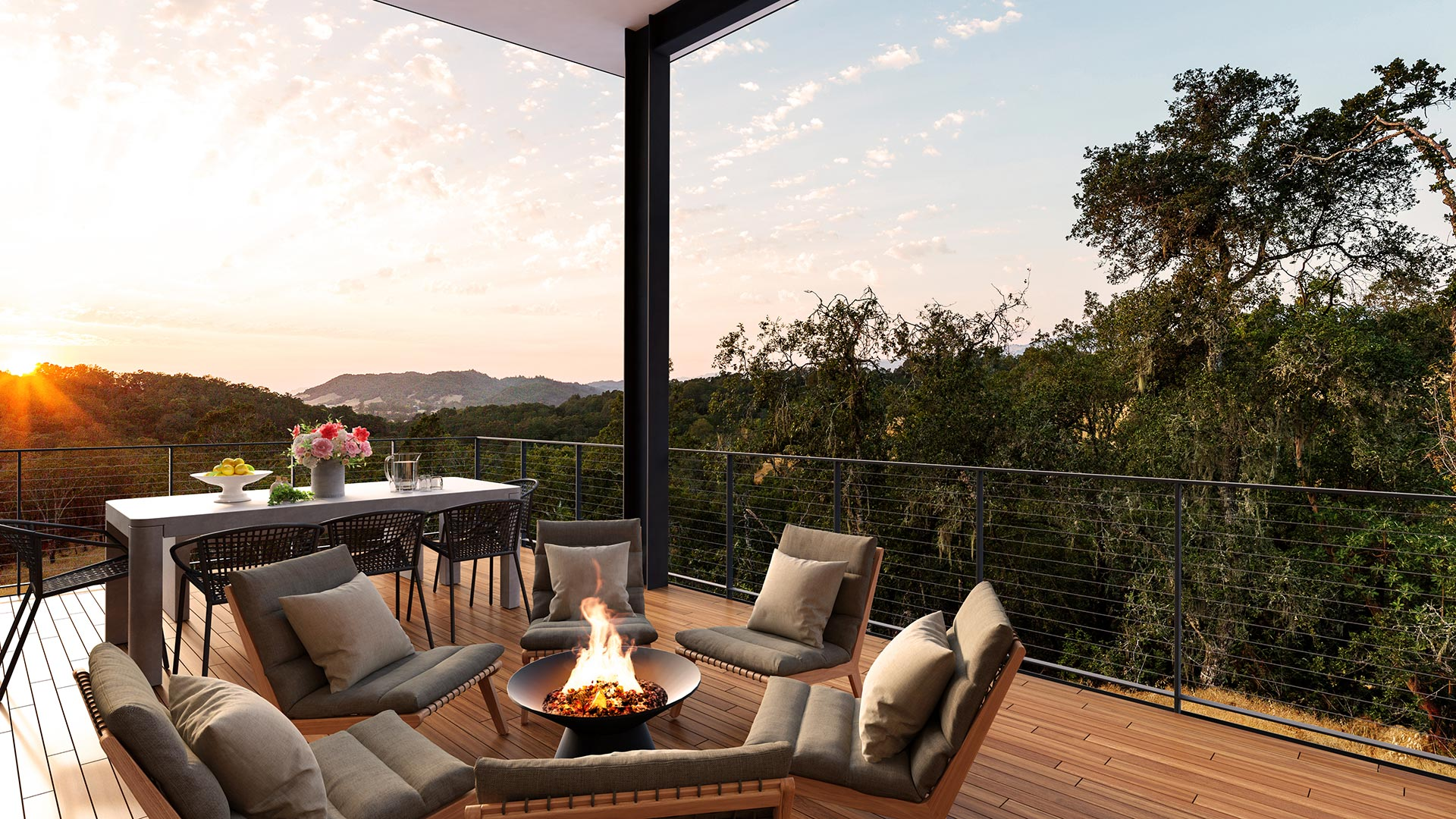 Montage Healdsburg guest house rendering, California