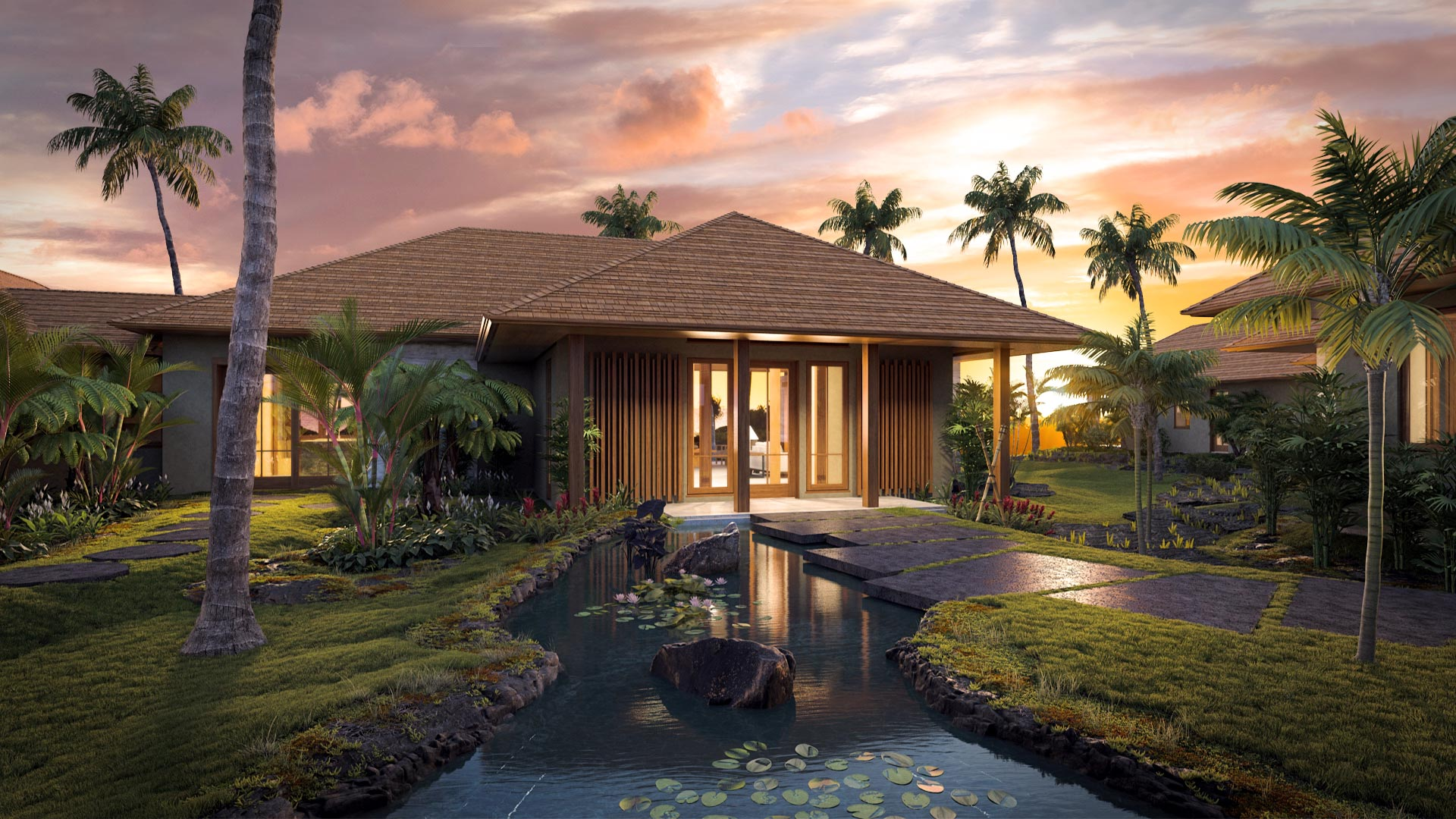 Kohanaiki house rendering, Kona, Hawaii