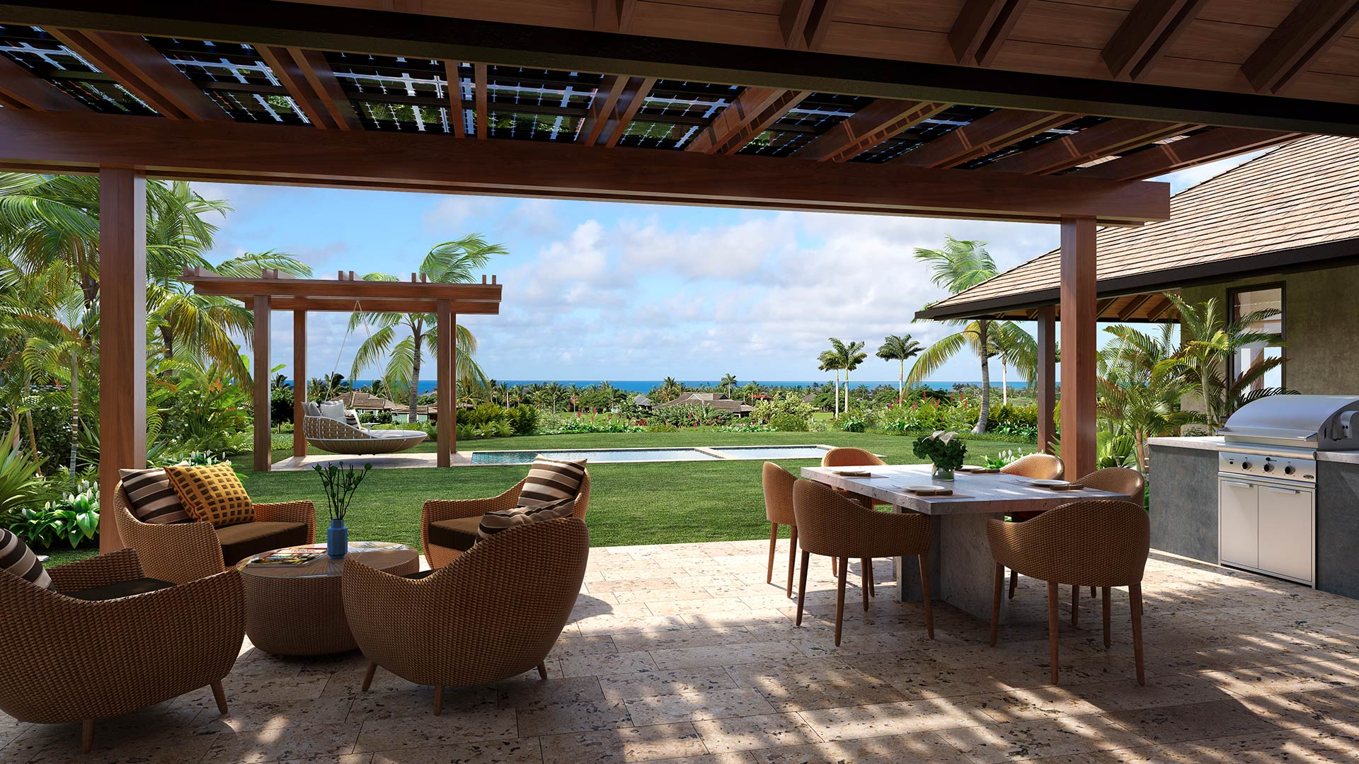 Kukuiula luxury home rendering, Kauai