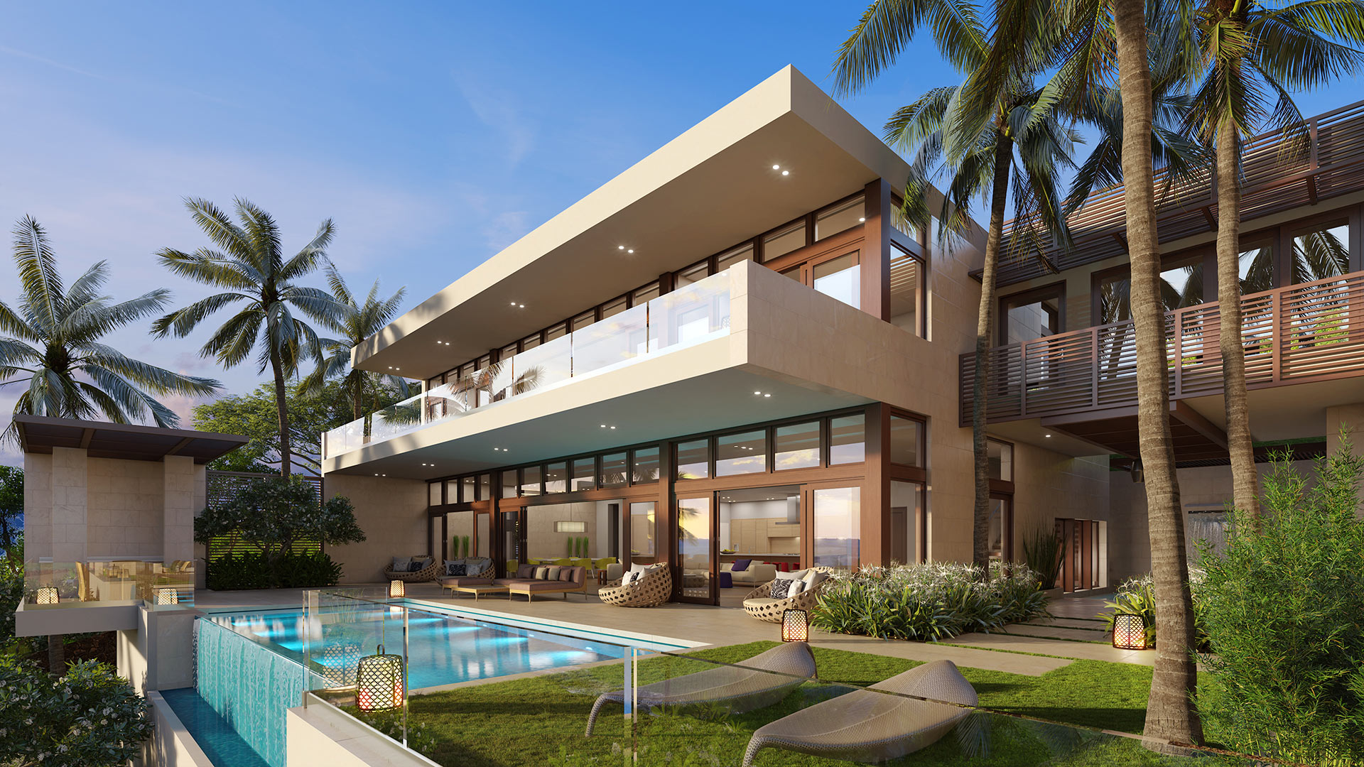 Lanikai luxury residence rendering, Kailua, Oahu