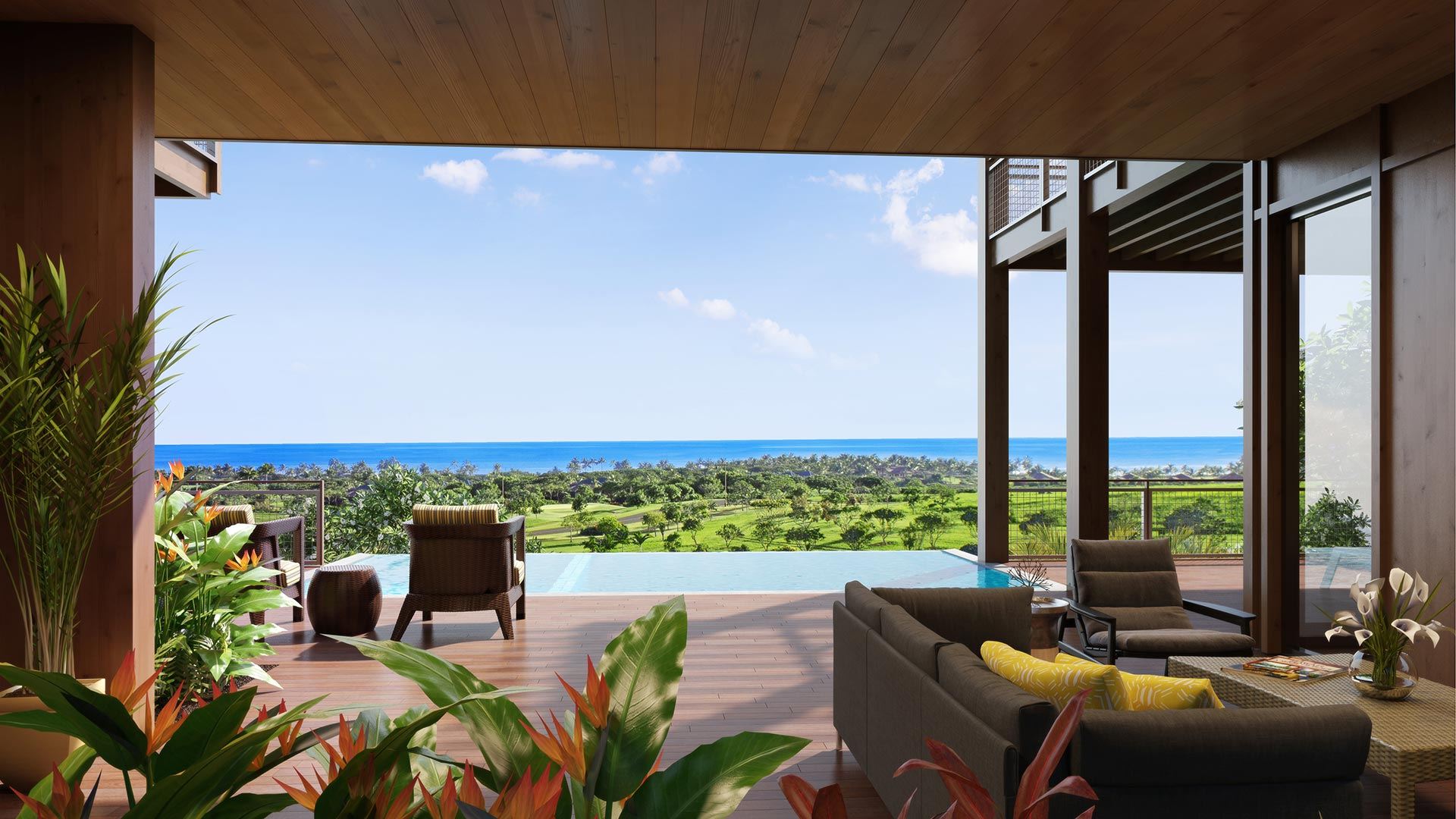 Kukuiula Lot 40 exterior rendering, Kauai