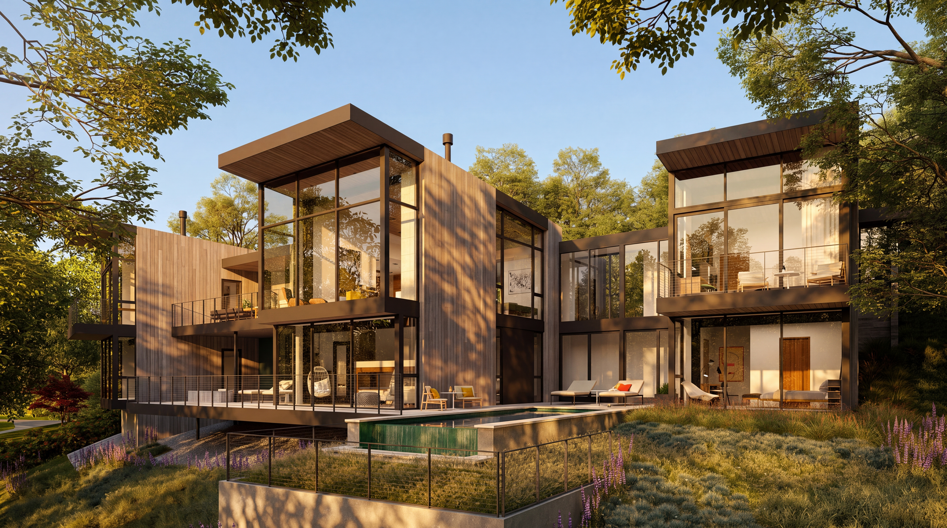 Montage Healdsburg Plan F residence rendering, Sonoma County, California