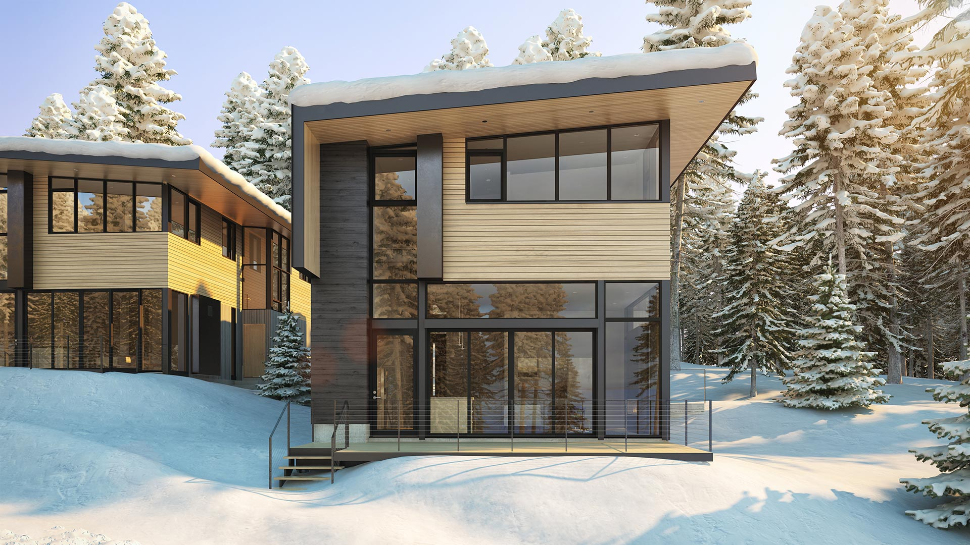 Northstar Tahoe mountain home rendering, California