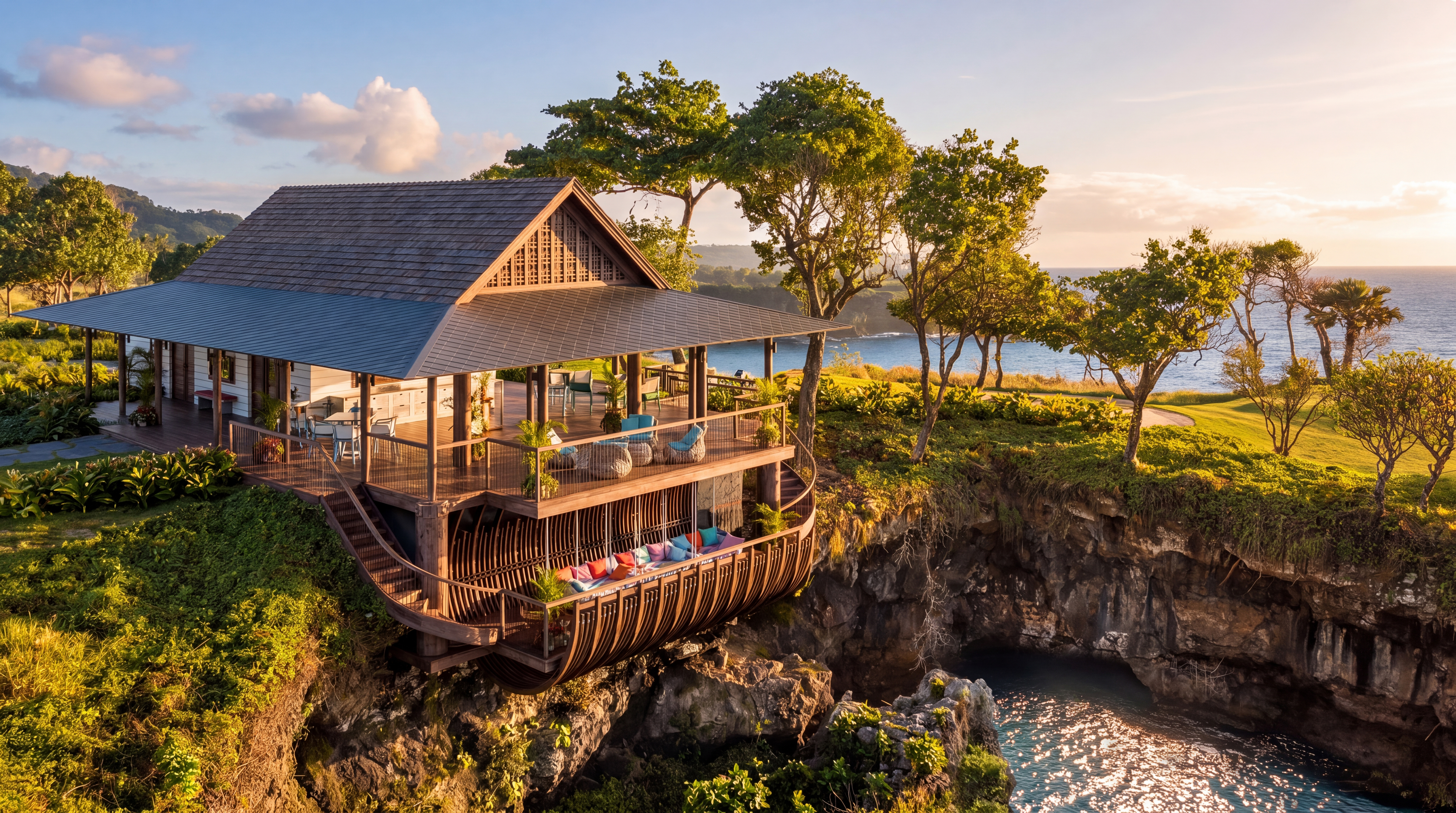 Clifftop Casamigos residence rendering at Playa Grande, Dominican Republic