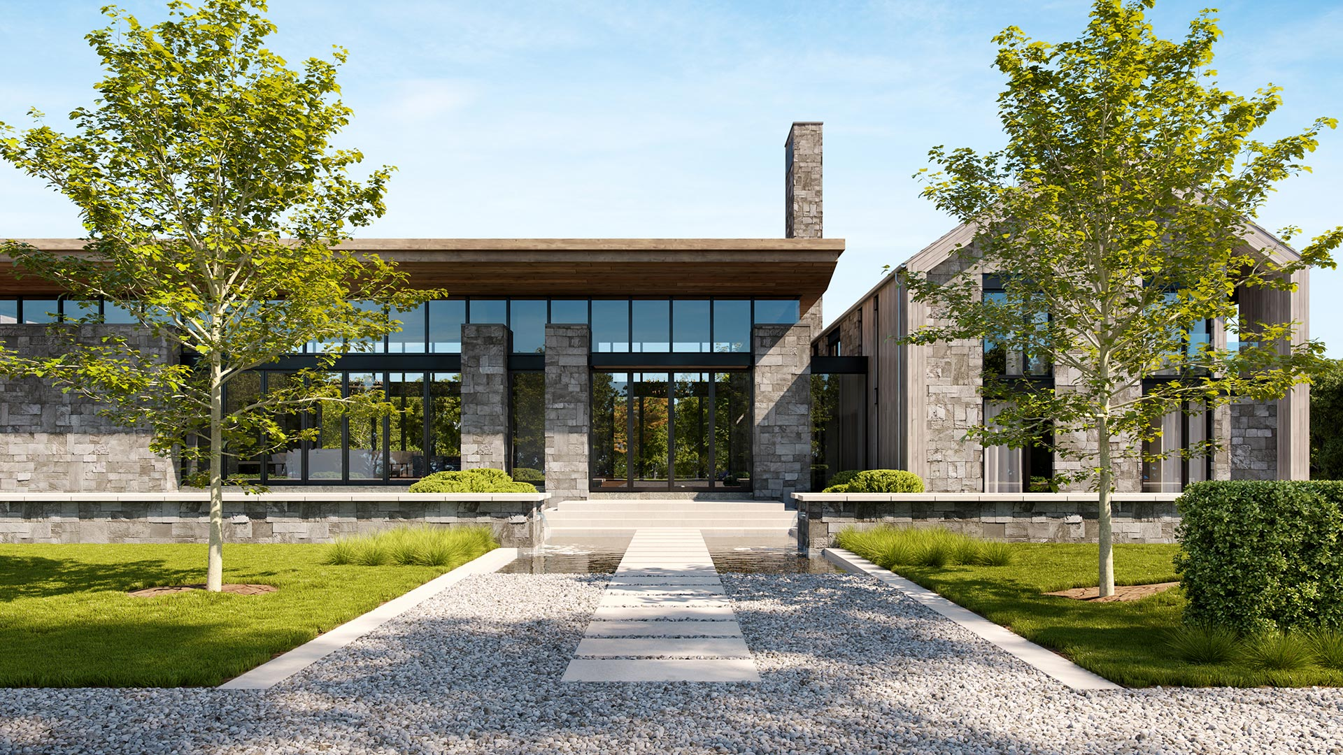 Sagaponack residence rendering, The Hamptons, New York