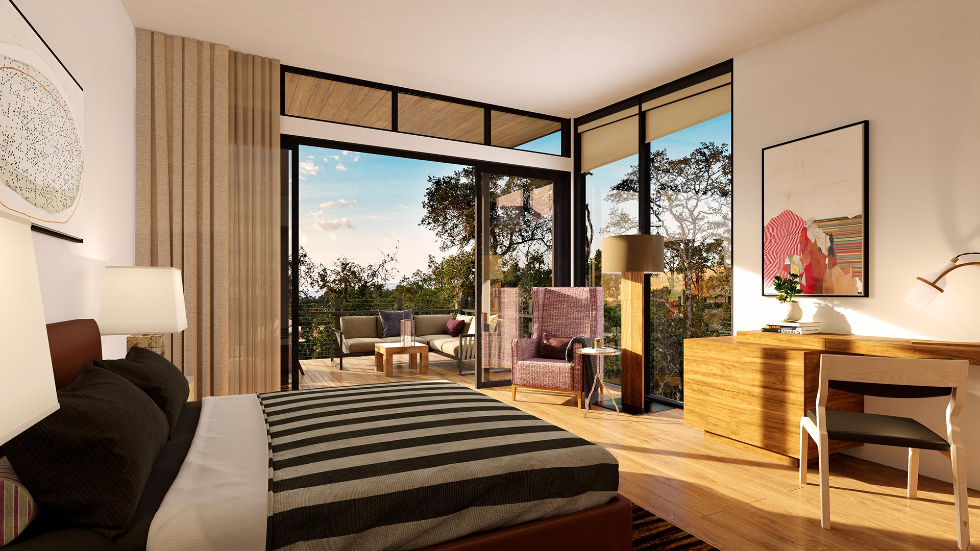 Sonoma valley residence rendering, California